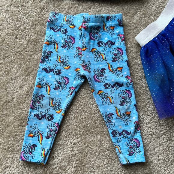 My Little Pony Long Sleeve, Leggings, Tutu, Headbands 3-Piece Outfit Size: 12M - Picture 9 of 13